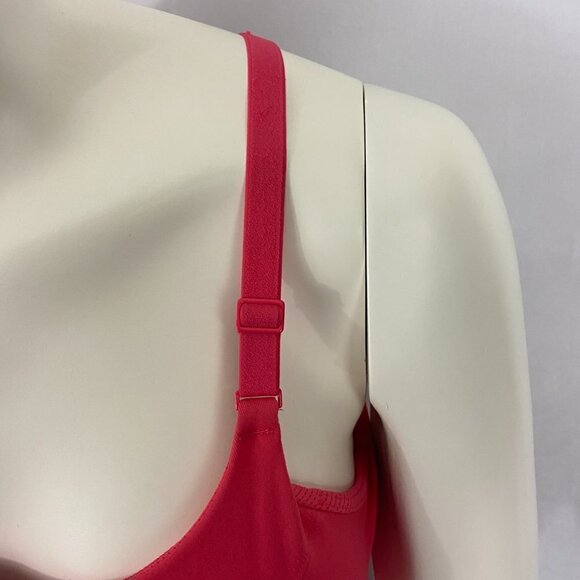 Athleta Women's Athletic Padded Sports Bra Top Coral Pink Size M NWOT - Picture 4 of 8